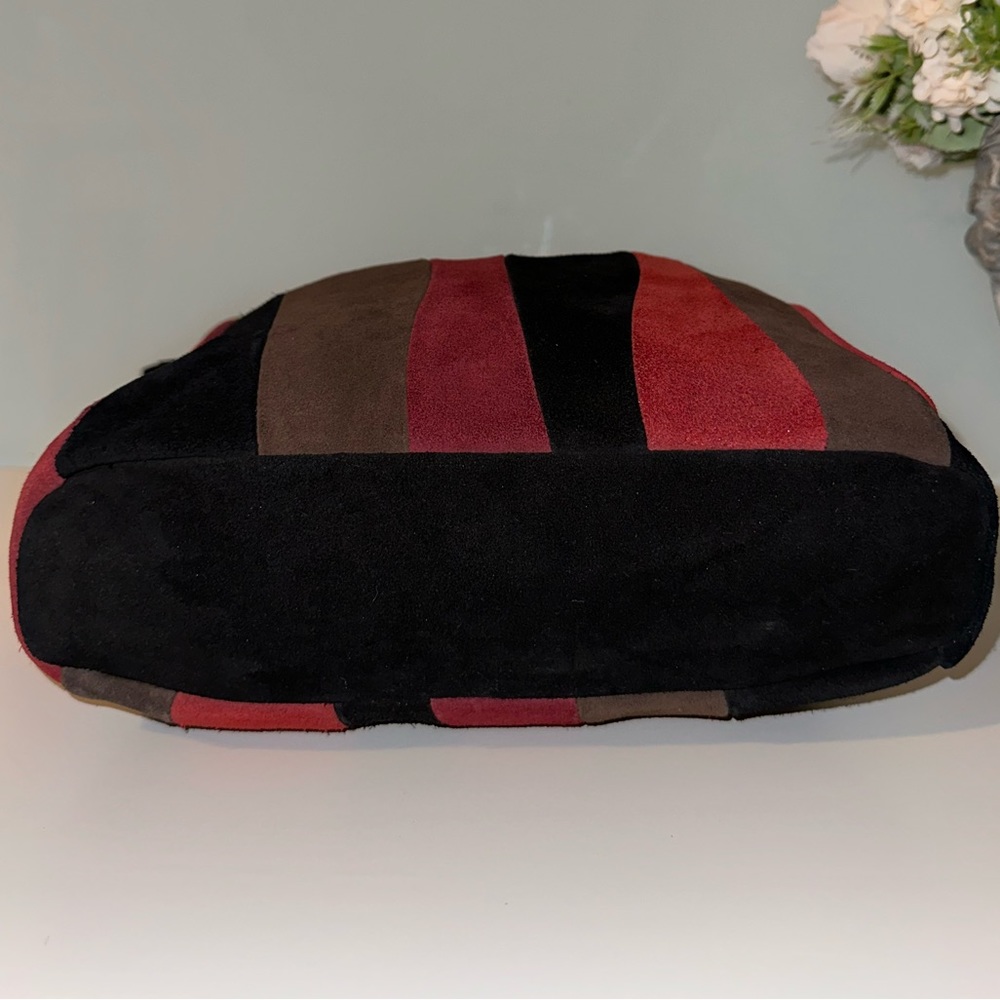 NWOT Vintage Naturalizer Leather Suede Color-block Bag - Picture 4 of 11